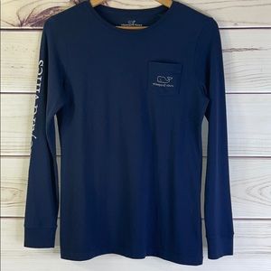 Vineyard Vines Blue Long Sleeve Tee Shirt